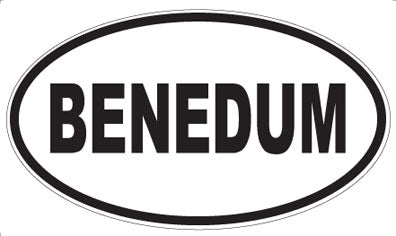 BENEDUM - Oval Magnet