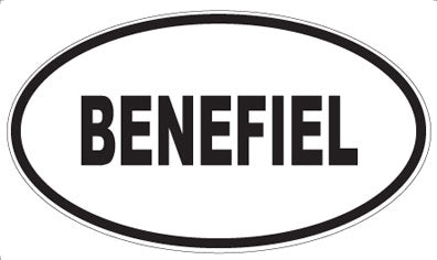 BENEFIEL - Oval Magnet
