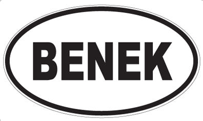 BENEK - Oval Magnet