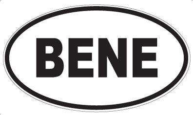 BENE - Oval Magnet