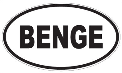 BENGE - Oval Magnet