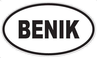 BENIK - Oval Magnet