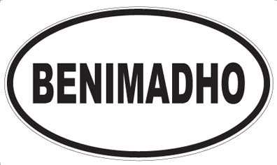 BENIMADHO - Oval Magnet