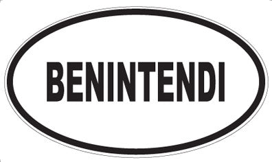 BENINTENDI - Oval Magnet