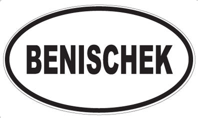 BENISCHEK - Oval Magnet