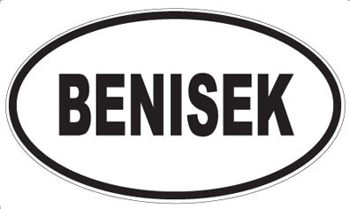 BENISEK - Oval Magnet