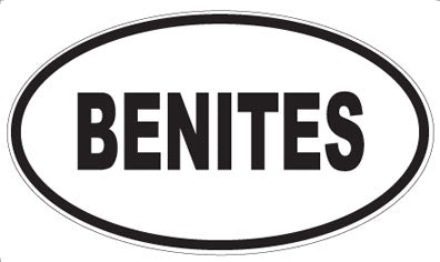 BENITES - Oval Magnet