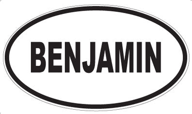 BENJAMIN - Oval Magnet