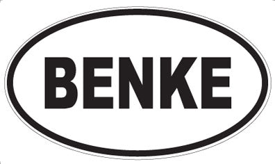 BENKE - Oval Magnet