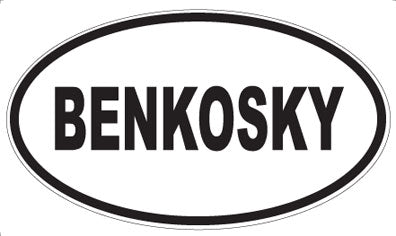 BENKOSKY - Oval Magnet