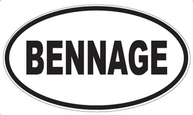 BENNAGE - Oval Magnet
