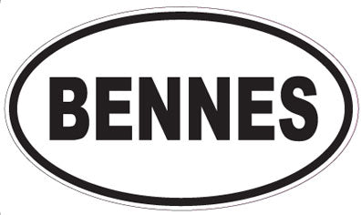 BENNES - Oval Sticker