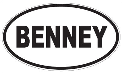 BENNEY - Oval Magnet