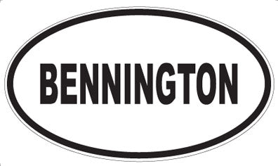 BENNINGTON - Oval Magnet