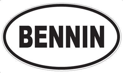 BENNIN - Oval Magnet