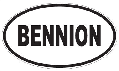 BENNION - Oval Magnet