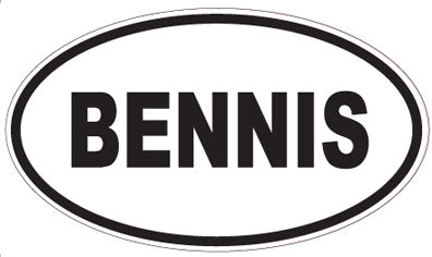 BENNIS - Oval Sticker