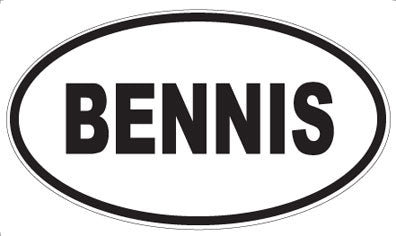 BENNIS - Oval Magnet