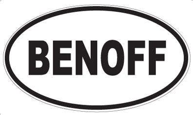 BENOFF - Oval Magnet