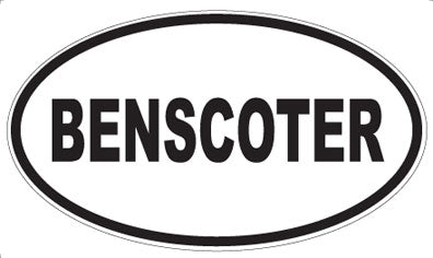 BENSCOTER - Oval Magnet