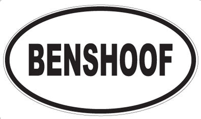 BENSHOOF - Oval Magnet