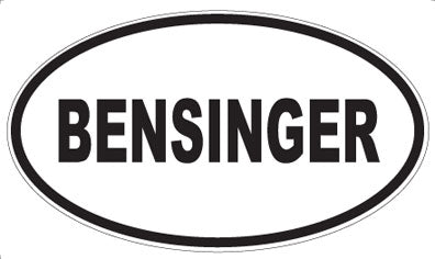 BENSINGER - Oval Magnet