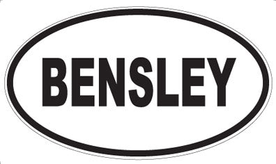 BENSLEY - Oval Magnet