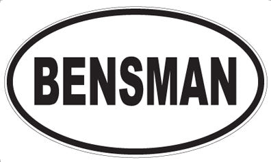 BENSMAN - Oval Magnet