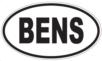 BENS - Oval Sticker