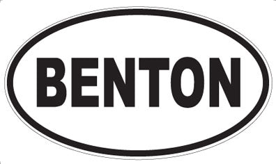BENTON - Oval Magnet