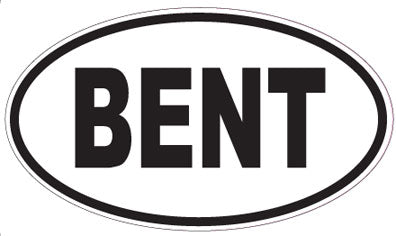 BENT - Oval Sticker