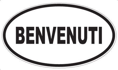 BENVENUTI - Oval Magnet