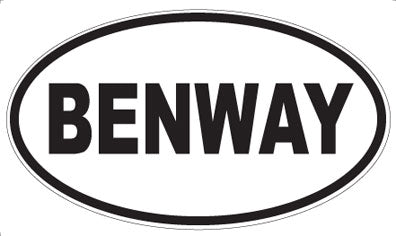 BENWAY - Oval Magnet