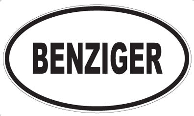 BENZIGER - Oval Magnet