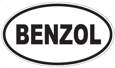 BENZOL - Oval Sticker