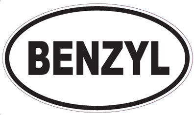 BENZYL - Oval Sticker