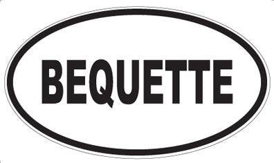 BEQUETTE - Oval Magnet