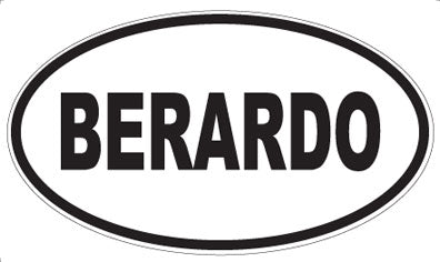 BERARDO - Oval Magnet