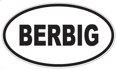 BERBIG - Oval Magnet