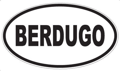 BERDUGO - Oval Magnet