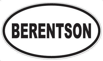 BERENTSON - Oval Magnet