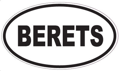 BERETS - Oval Sticker