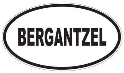 BERGANTZEL - Oval Magnet