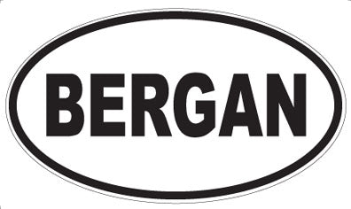 BERGAN - Oval Magnet
