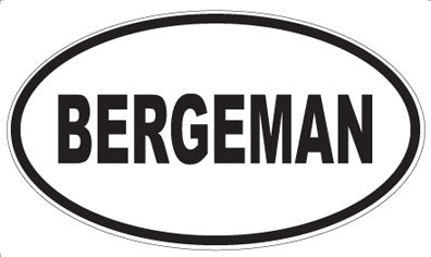 BERGEMAN - Oval Magnet