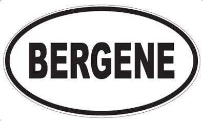 BERGENE - Oval Magnet