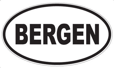 BERGEN - Oval Magnet