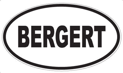 BERGERT - Oval Magnet