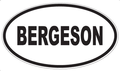 BERGESON - Oval Magnet