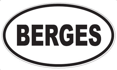 BERGES - Oval Magnet